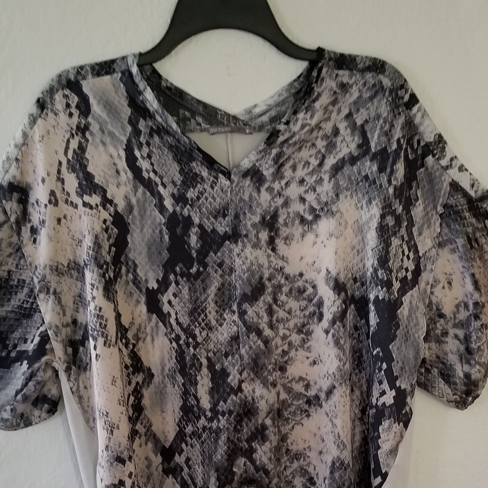 Zara Collection Reptile Print Top